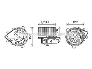 AVA QUALITY COOLING PE8395 elektrovariklis, vidinis pūtiklis 
 Šildymas / vėdinimas -> Orpūtė/dalys
6441E0, 6441E0