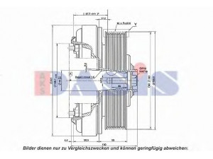 AKS DASIS 851253N magnetinė sankaba, oro kondicionieriaus kompresorius
