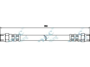 APEC braking HOS3359 stabdžių žarnelė 
 Stabdžių sistema -> Stabdžių žarnelės
34321102567, 34321107139, 34321113184