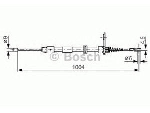 BOSCH 1 987 482 023 trosas, stovėjimo stabdys 
 Stabdžių sistema -> Valdymo svirtys/trosai
171 420 02 085