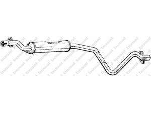 BOSAL 282-247 vidurinis duslintuvas 
 Išmetimo sistema -> Duslintuvas
161 253 209 A, 161 253 209 B, 171 253 209