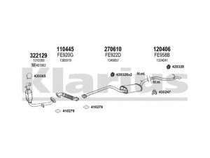 KLARIUS 361981E išmetimo sistema 
 Išmetimo sistema -> Išmetimo sistema, visa