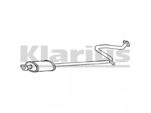KLARIUS 260117 vidurinis duslintuvas 
 Išmetimo sistema -> Duslintuvas
2003073J00, 2030073J00, 2030073J00KE