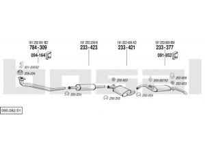 BOSAL 090.082.51 išmetimo sistema 
 Išmetimo sistema -> Išmetimo sistema, visa
