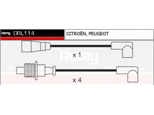 DELCO REMY DRL114 uždegimo laido komplektas 
 Kibirkšties / kaitinamasis uždegimas -> Uždegimo laidai/jungtys
95636601