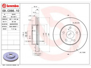 BRECO BS 9011 stabdžių diskas 
 Dviratė transporto priemonės -> Stabdžių sistema -> Stabdžių diskai / priedai
435120K041
