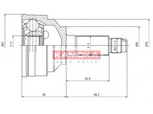KAMOKA 6644 jungčių komplektas, kardaninis velenas 
 Ratų pavara -> Sujungimai/komplektas
G053-25-500, G053-25-500B, G053-25-600