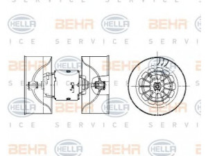 HELLA 8EW 009 100-531 vidaus pūtiklis 
 Šildymas / vėdinimas -> Orpūtė/dalys
64 11 8 390 208, 8 390 208