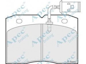 APEC braking PAD740 stabdžių trinkelių rinkinys, diskinis stabdys 
 Techninės priežiūros dalys -> Papildomas remontas
1906039, 1906159