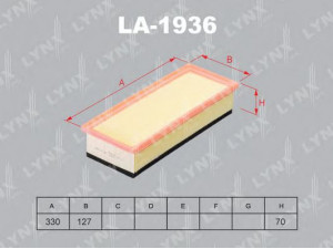 LYNXauto LA-1936 oro filtras 
 Filtrai -> Oro filtras
8K0 133 837 AC, 8K0 133 843 E, 8R0 133 843 C