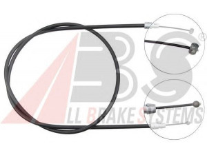 A.B.S. K13801 trosas, stovėjimo stabdys 
 Stabdžių sistema -> Valdymo svirtys/trosai
7L0.721.556