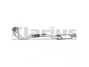 KLARIUS DN241D priekinis duslintuvas 
 Išmetimo sistema -> Duslintuvas
2002054A00, 2002054A01, 2002054A00