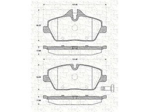 MAGNETI MARELLI 363702161426 stabdžių trinkelių rinkinys, diskinis stabdys 
 Techninės priežiūros dalys -> Papildomas remontas
34 11 6 767 143, 34 11 6 767 144