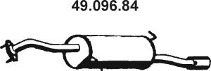 EBERSPÄCHER 49.096.84 galinis duslintuvas 
 Išmetimo sistema -> Duslintuvas
Z551-40-100A