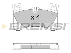 BREMSI BP3458 stabdžių trinkelių rinkinys, diskinis stabdys
7L0698451C, 7L0698451D, 7L0698451E