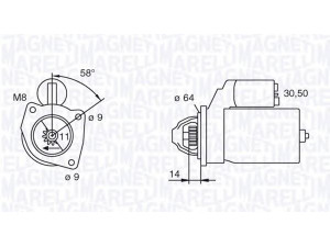 MAGNETI MARELLI 063111027010 starteris 
 Elektros įranga -> Starterio sistema -> Starteris
60657152, 60664128, 71 721 270