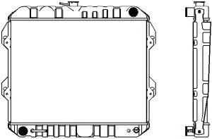 SAKURA  Automotive 1461-0317 radiatorius, variklio aušinimas