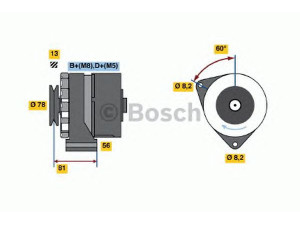 BOSCH 0 120 469 758 kintamosios srovės generatorius
