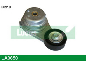 LUCAS ENGINE DRIVE LA0650 įtempiklio svirtis, V formos rumbuotas diržas 
 Diržinė pavara -> V formos rumbuotas diržas/komplektas -> Įtempiklis