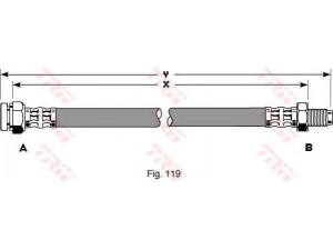 TRW PHB270 stabdžių žarnelė 
 Stabdžių sistema -> Stabdžių žarnelės
0000060508002, 0000060508003, 0060546646