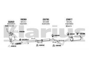 KLARIUS 780038E išmetimo sistema 
 Išmetimo sistema -> Išmetimo sistema, visa