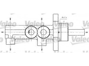 VALEO 402272 pagrindinis cilindras, stabdžiai 
 Stabdžių sistema -> Pagrindinis stabdžių cilindras
558013, 3495542