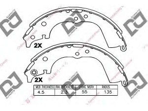 DJ PARTS BS1012 stabdžių trinkelių komplektas 
 Techninės priežiūros dalys -> Papildomas remontas
04495-26190, 0449526180, 0449526210
