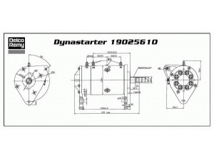 DELCO REMY 19025610 kintamosios srovės generatorius, starteris