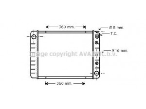 AVA QUALITY COOLING VO2028 radiatorius, variklio aušinimas 
 Aušinimo sistema -> Radiatorius/alyvos aušintuvas -> Radiatorius/dalys
1346015, 1346839, 1378590, 5003505