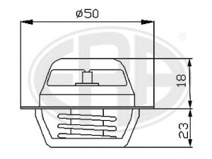 ERA 350005 termostatas, aušinimo skystis 
 Aušinimo sistema -> Termostatas/tarpiklis -> Thermostat
44 08 334, 4408334, 60 01 542 366