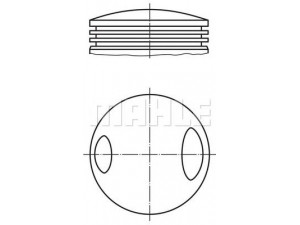 MAHLE ORIGINAL 063 29 00 stūmoklis 
 Variklis -> Cilindrai/stūmokliai