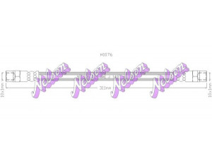 Brovex-Nelson H1076 stabdžių žarnelė 
 Stabdžių sistema -> Stabdžių žarnelės
34321102567, 34321107139, 34321113184