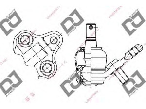 DJ PARTS DB1130 atramos/vairo trauklė 
 Ašies montavimas/vairavimo mechanizmas/ratai -> Sujungimai -> Atramos/vairo trauklė
43330-19095, 4333019095