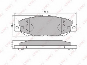 LYNXauto BD-7528 stabdžių trinkelių rinkinys, diskinis stabdys 
 Techninės priežiūros dalys -> Papildomas remontas
04466-30020, 04466-30030, 04466-30050