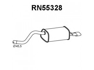 VENEPORTE RN55328 galinis duslintuvas 
 Išmetimo sistema -> Duslintuvas
200109039R, 8200745796