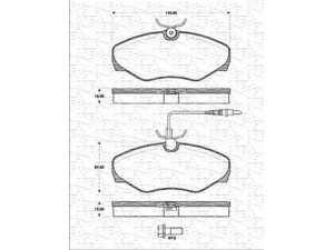 MAGNETI MARELLI 363702161294 stabdžių trinkelių rinkinys, diskinis stabdys 
 Techninės priežiūros dalys -> Papildomas remontas
60 25 371 662, 6025 370 851, 6025 371 662