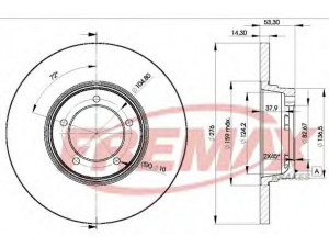 FREMAX BD-2107 stabdžių diskas 
 Stabdžių sistema -> Diskinis stabdys -> Stabdžių diskas
KAM 2107