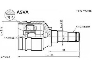 ASVA TYIU-YAR15 jungčių komplektas, kardaninis velenas 
 Ratų pavara -> Sujungimai/komplektas
43403-10010, 43403-10011