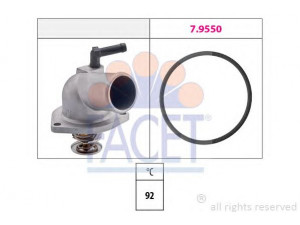 FACET 7.8174 termostatas, aušinimo skystis 
 Aušinimo sistema -> Termostatas/tarpiklis -> Thermostat
13 38 003, 96414627, 96414627, 9 129 907