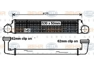 HELLA 8ML 376 787-141 tarpinis suslėgto oro aušintuvas, kompresorius 
 Variklis -> Oro tiekimas -> Įkrovos agregatas (turbo/superįkrova) -> Tarpinis suslėgto oro aušintuvas
17 51 7 789 793, 17 51 7 793 370