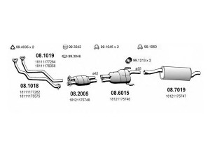 ASSO ART0347 išmetimo sistema 
 Išmetimo sistema -> Išmetimo sistema, visa