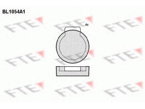 FTE BL1054A1 stabdžių trinkelių rinkinys, stovėjimo stabdys 
 Stabdžių sistema -> Rankinis stabdys
75529823, 75529824, 75530823, 95549354