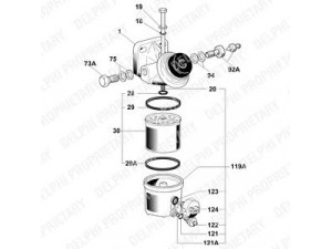 DELPHI 6260B641B kuro filtras 
 Techninės priežiūros dalys -> Papildomas remontas