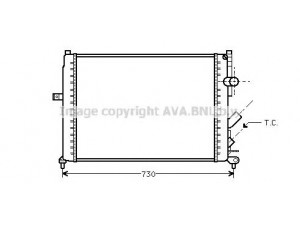 AVA QUALITY COOLING RT2166 radiatorius, variklio aušinimas 
 Aušinimo sistema -> Radiatorius/alyvos aušintuvas -> Radiatorius/dalys
6025301910, 7700821913, 7700821914
