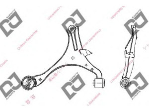 DJ PARTS DA1028 vikšro valdymo svirtis 
 Ašies montavimas/vairavimo mechanizmas/ratai -> Valdymo svirtis/pasukamosios svirties sujungimas -> Vairo trauklės (valdymo svirtis, išilginis balansyras, diago
51350-S5A-030, 51350S5A030