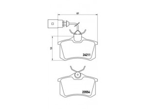 BREMBO P 85 101 stabdžių trinkelių rinkinys, diskinis stabdys 
 Techninės priežiūros dalys -> Papildomas remontas
8D0698451A, 8D0698451B