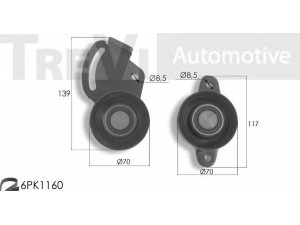 TREVI AUTOMOTIVE KA1056 V formos rumbuotas diržas, komplektas 
 Techninės priežiūros dalys -> Techninės priežiūros intervalai