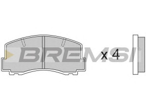 BREMSI BP2256 stabdžių trinkelių rinkinys, diskinis stabdys 
 Techninės priežiūros dalys -> Papildomas remontas
MB277618, MB277619, MB316159, MB316167