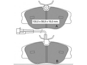 VEMA 833521 stabdžių trinkelių rinkinys, diskinis stabdys
9941872