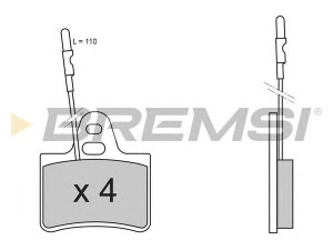 BREMSI BP2214 stabdžių trinkelių rinkinys, diskinis stabdys 
 Techninės priežiūros dalys -> Papildomas remontas
95542662